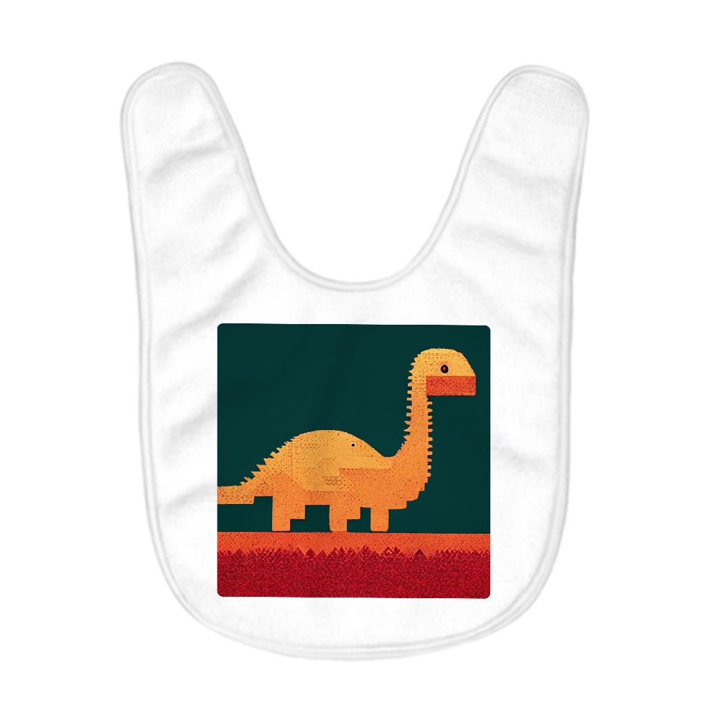 Dinosaurs Baby Bibs – 8 Bit Baby Feeding Bibs – Cute Dinosaur Bibs for Eating