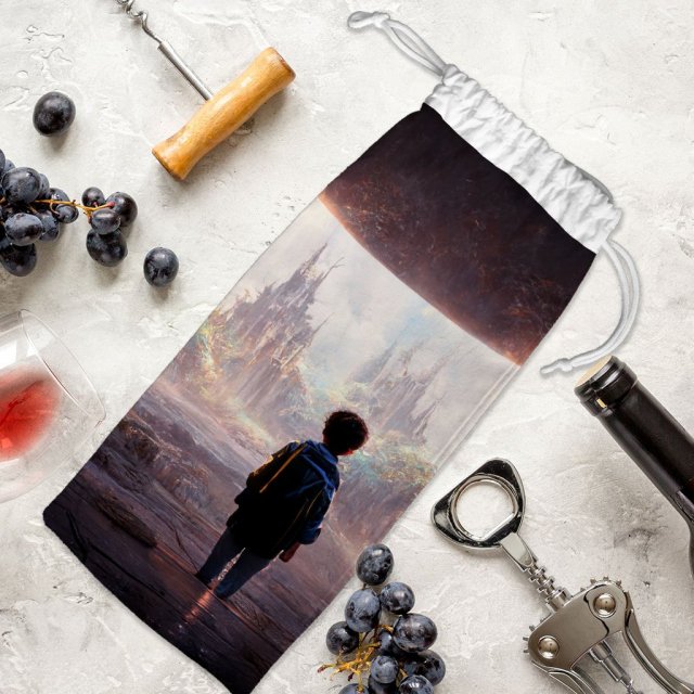 Fantasy World Concept Art Wine Tote Bag – Portal Wine Tote Bag | Shopamericaio