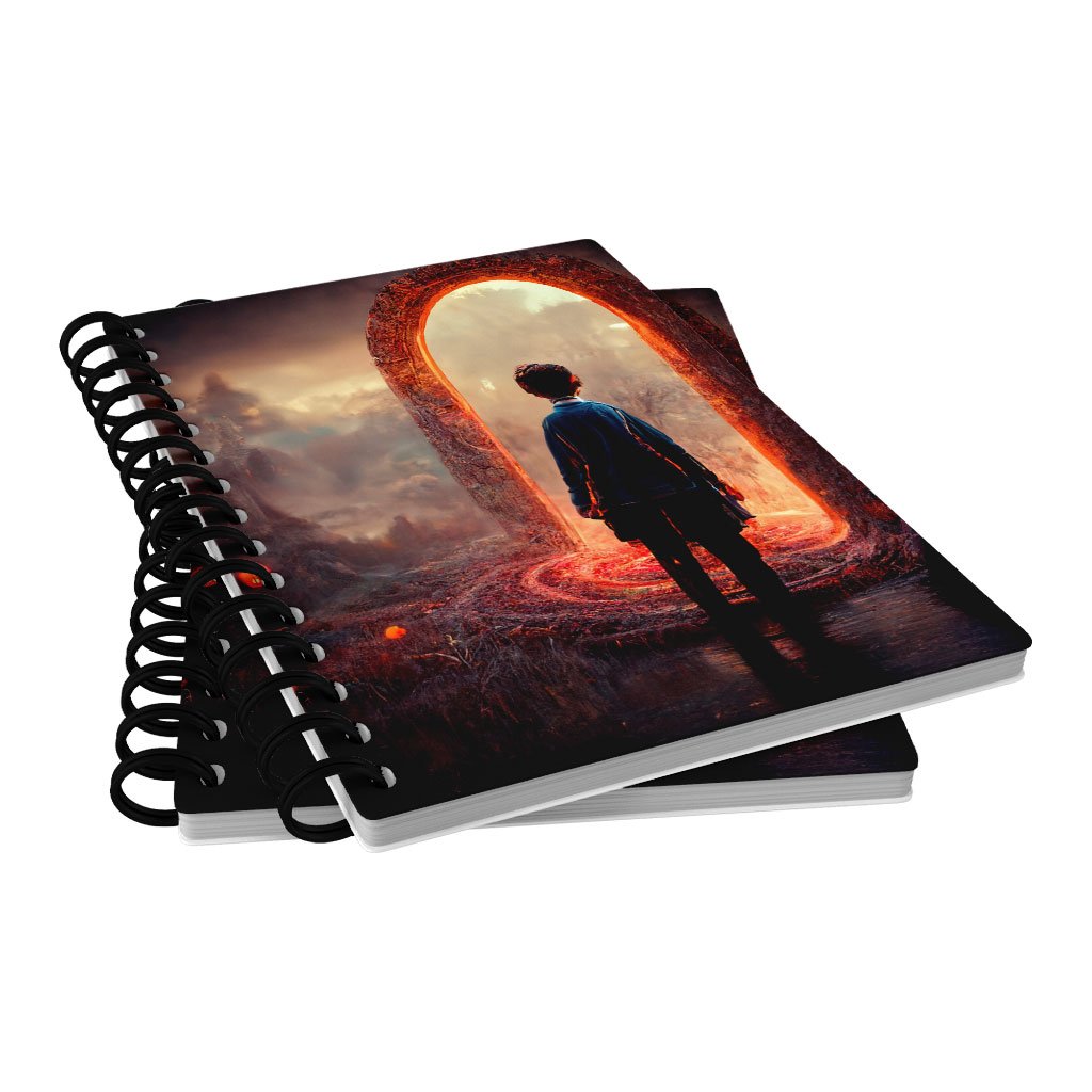 Magical World Fantasy Art Spiral Notebook – Portal Notebook | Shopamericaio