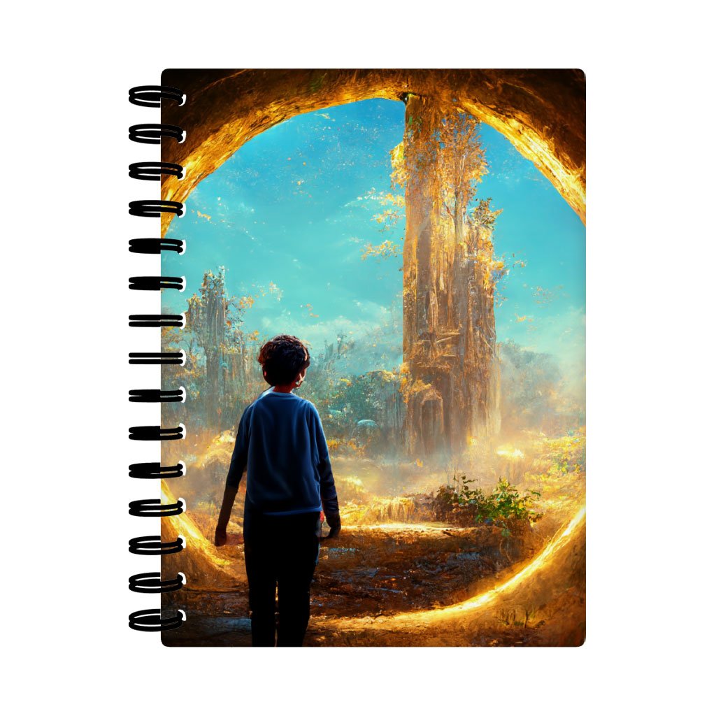 Mystical Fantasy World Art Spiral Notebook – Landscape Notebook – Magic Notebook