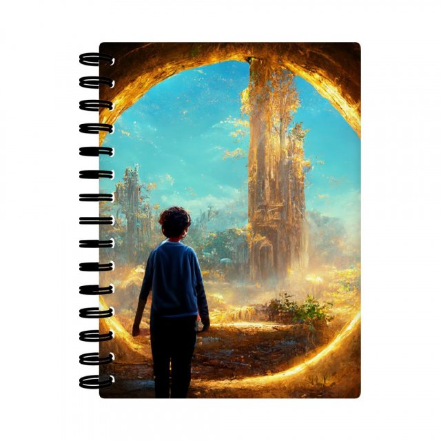 Mystical Fantasy World Art Spiral Notebook – Landscape Notebook – Magic Notebook