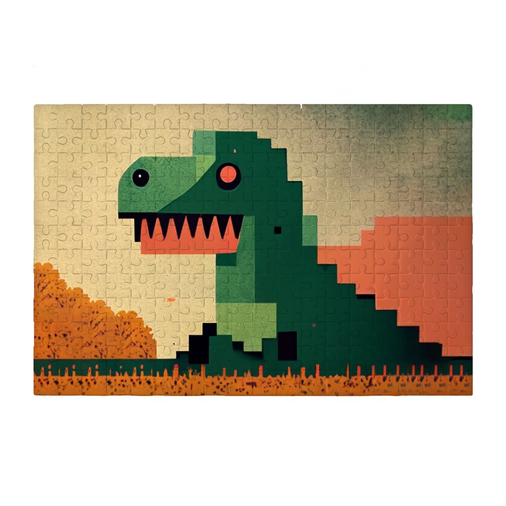 Dinosaurs Pixel Art Puzzles – Dino Jigsaw Puzzle – Graphic Puzzles