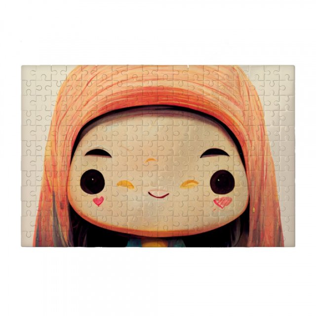 Cute Anime Girl Print Puzzles – Kawaii Jigsaw Puzzle – Japanese Puzzles