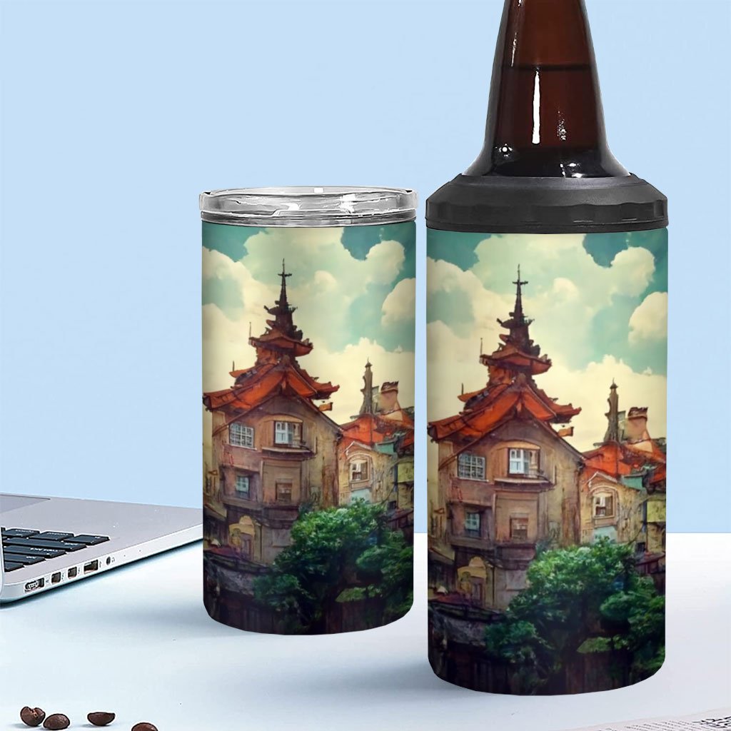Anime City Art Insulated Slim Can Cooler – Nature Can Cooler | Shopamericaio