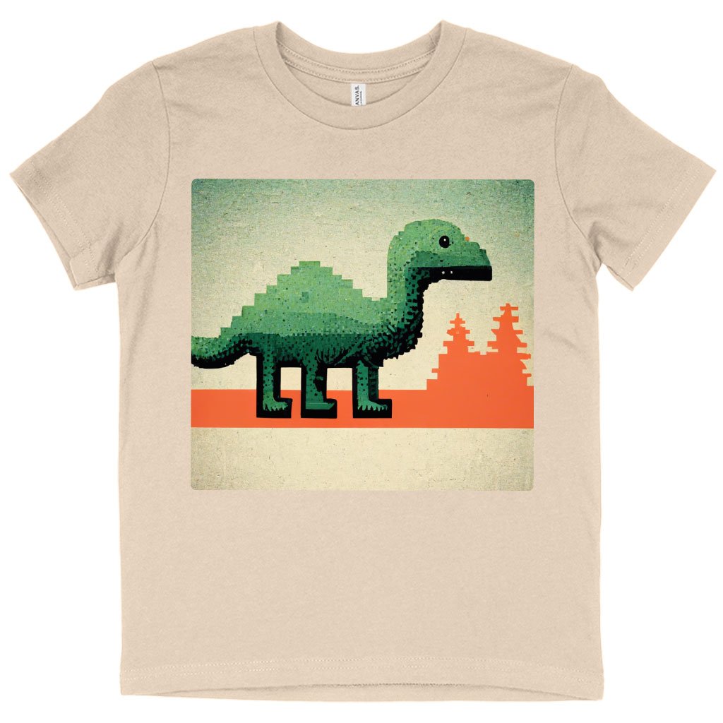 Dino Kids’ T-Shirt – Pixel T | Girl Print Baby Jersey Onesie – Anime Baby Onesie