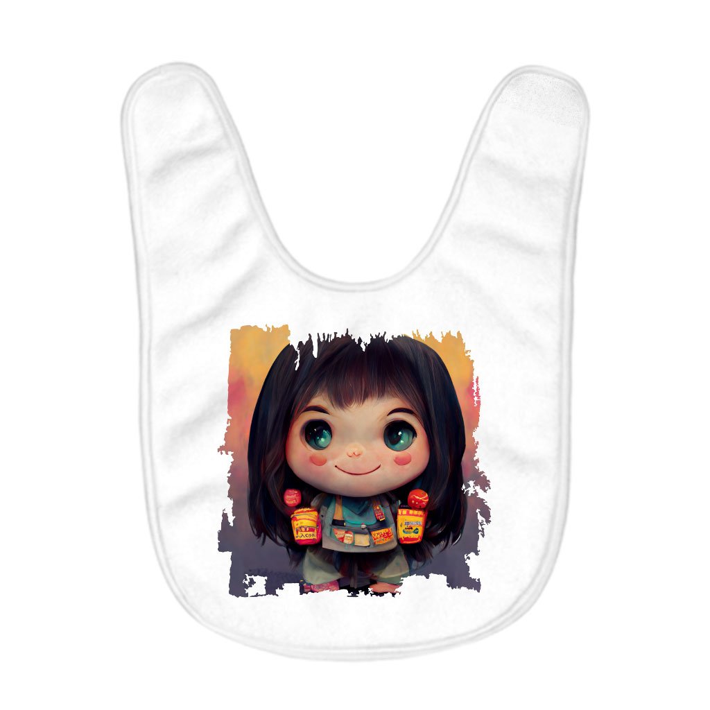 Anime Girl Cute Baby Bibs – Anime Print Baby Feeding Bibs | Shopamericaio