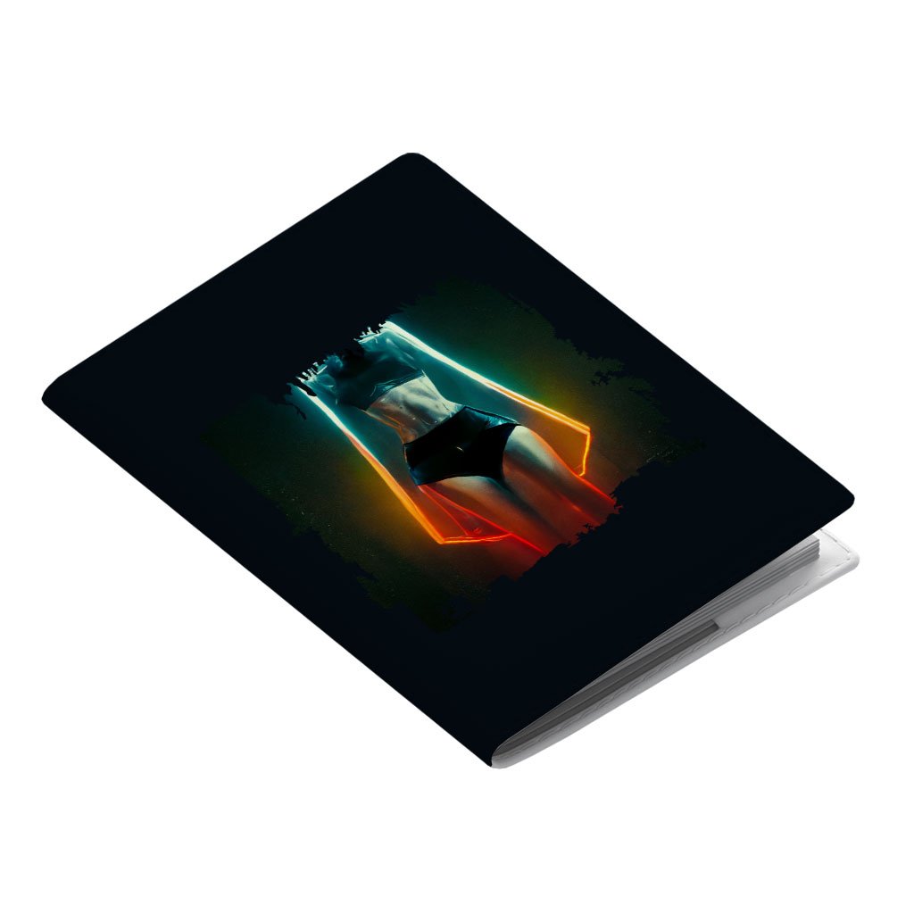 Cyberpunk Supermodel Character Art Passport Cover – Futuristic Passport Cover