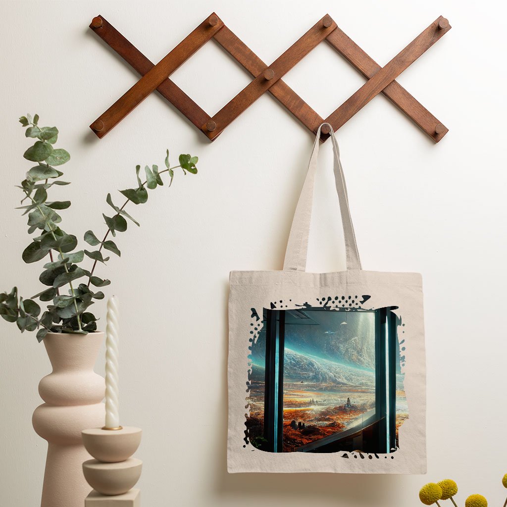 Futuristic Cities Fantasy Art Small Tote Bag – Cool Shopping Bag | Shopamericaio