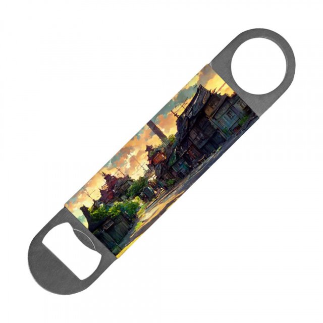 Cartoon City Concept Art Bottle Opener – Anime Beer Opener | Shopamericaio