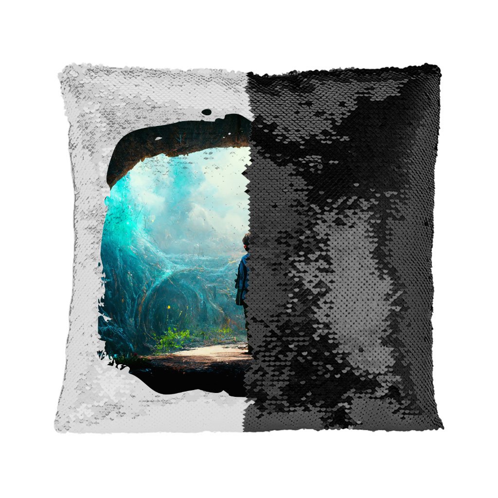 Dream World Fantasy Art Sequin Pillow Case – Nature Pillow Case | Shopamericaio
