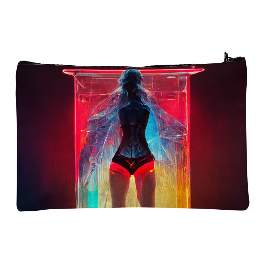 Supermodel Art Makeup Bag – Neon Cosmetic Bag – Fantasy Makeup Pouch