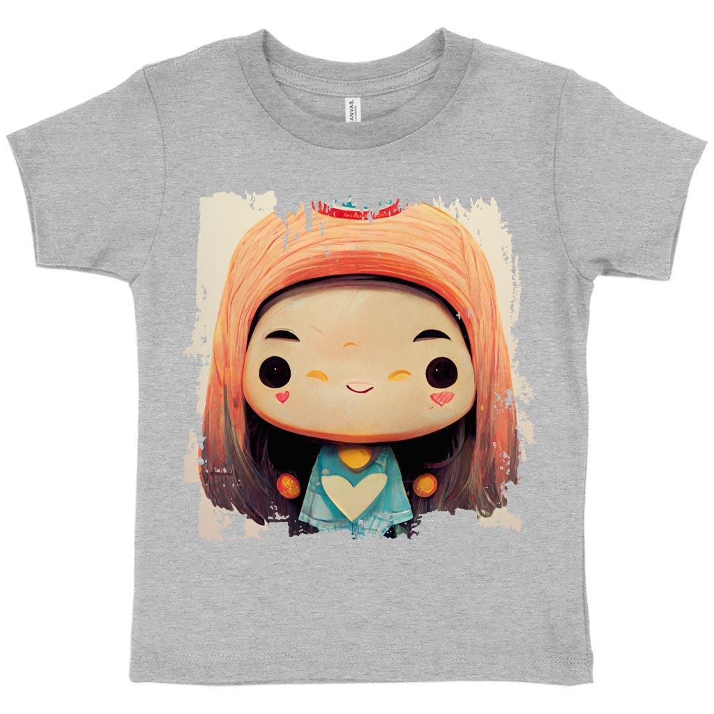 Cute Anime Girl Print Toddler T-Shirt – Kawaii Kids’ T | Shopamericaio