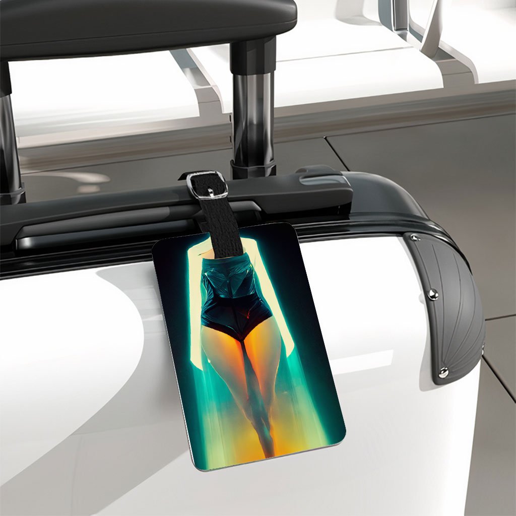 Neon Cyberpunk Woman Luggage – Cool Travel Bag – Graphic Luggage | Shopamericaio