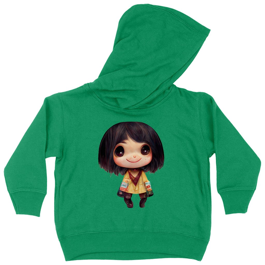 Kawaii Anime Face Toddler Hoodie – Cute Toddler Hooded Sweatshirt