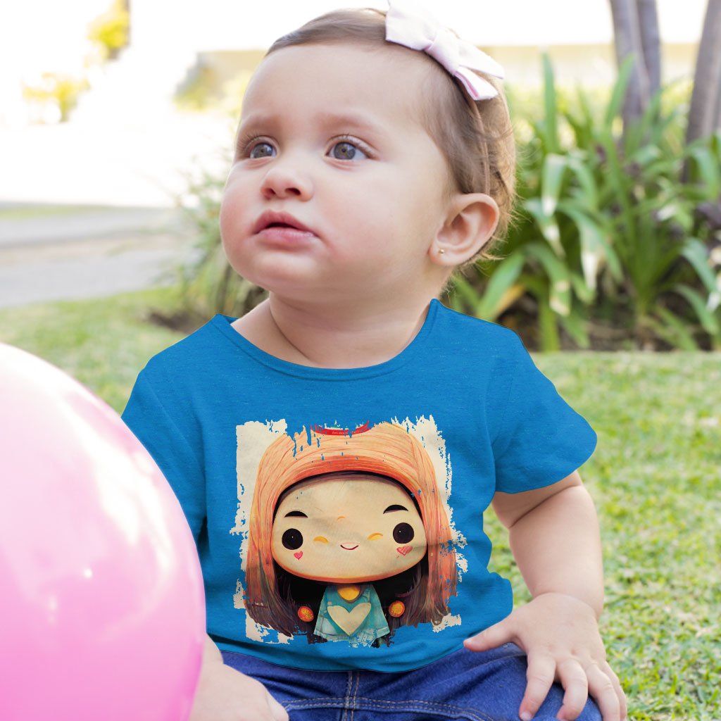 Cute Anime Girl Print Baby Jersey T-Shirt – Kawaii Baby T-Japanese T