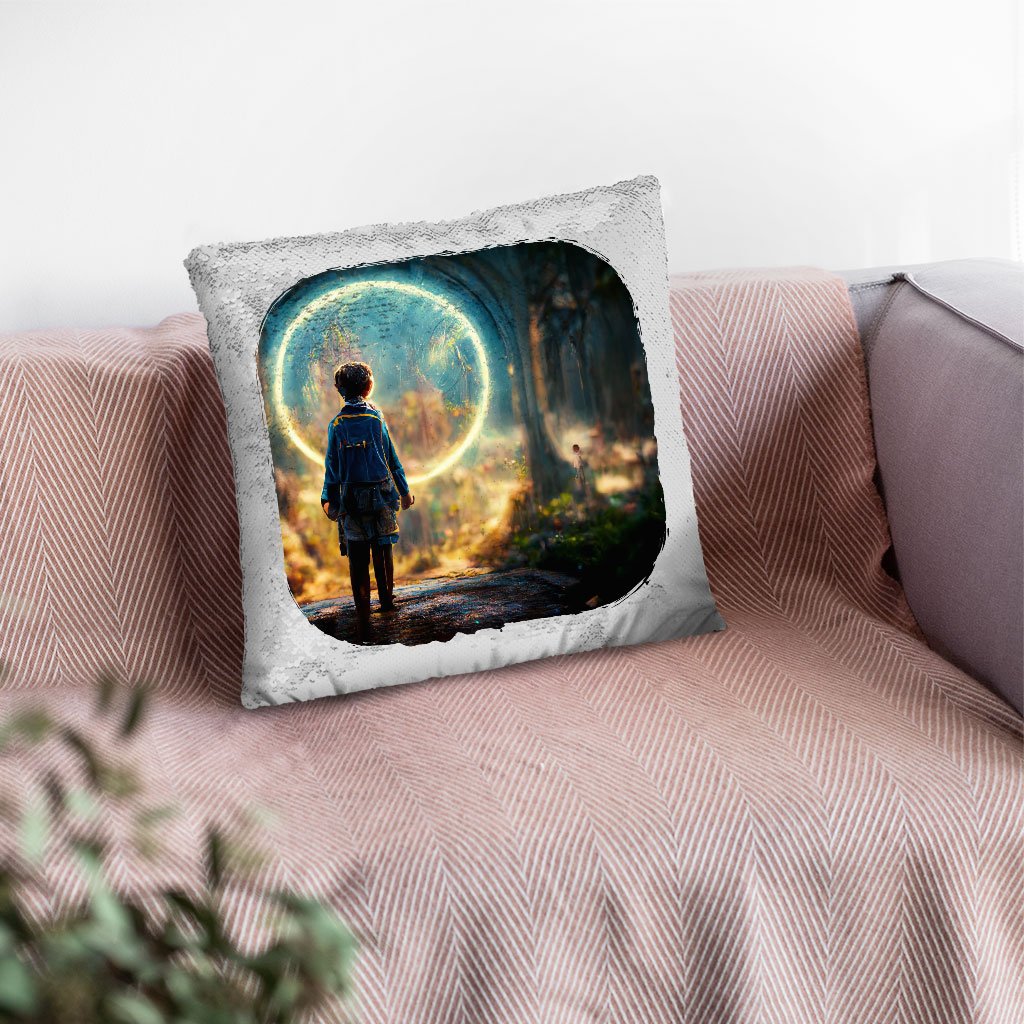 Fantasy World Art Sequin Pillow Case – Magic Pillow Case | Shopamericaio