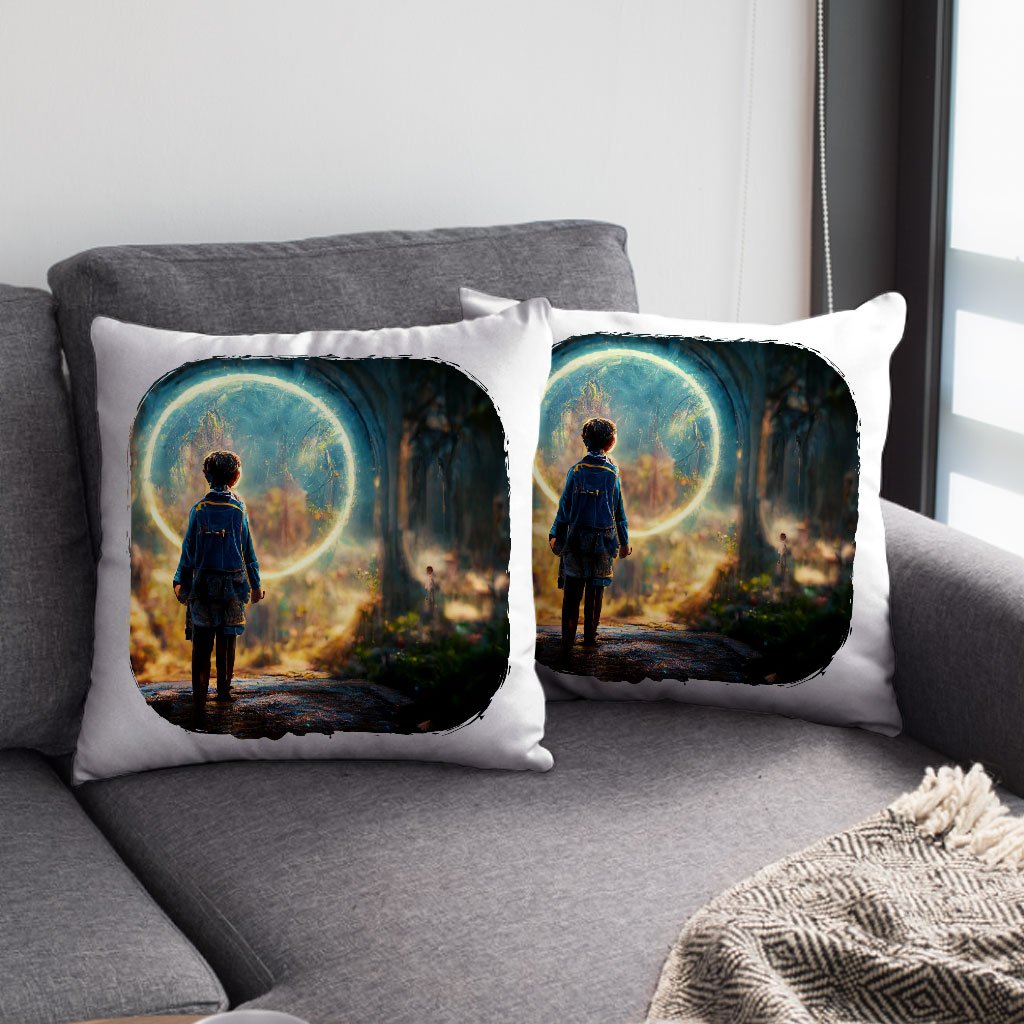 Fantasy World Art Square Pillow Cases – Magic Pillow Covers – Nature Pillowcase
