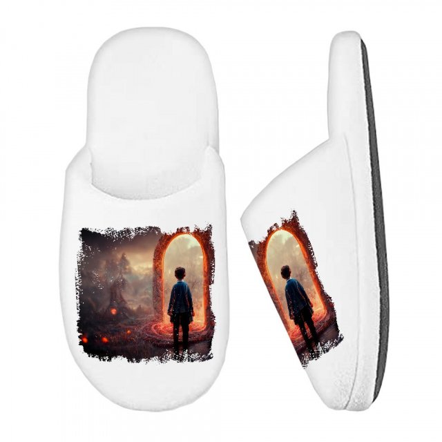Magical World Fantasy Art Memory Foam Slippers – Portal Slippers | Shopamericaio