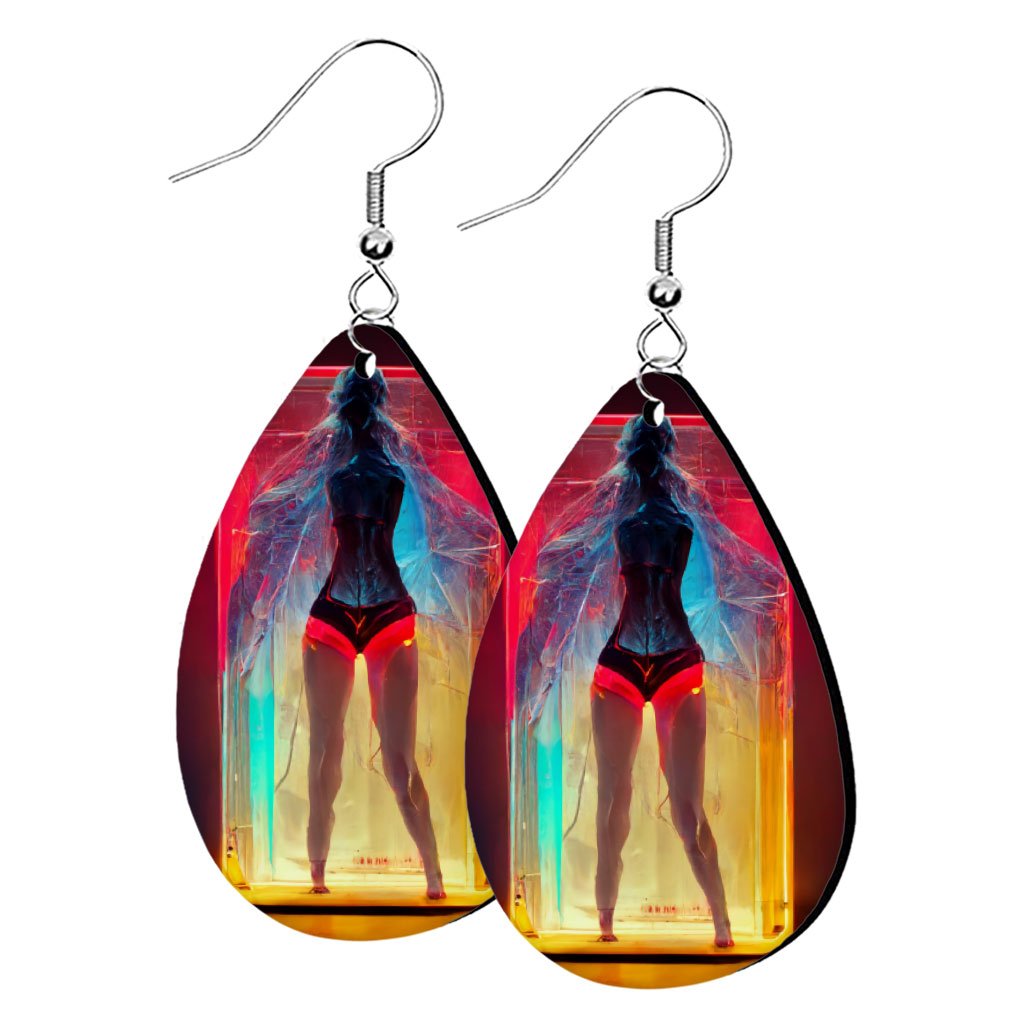 Supermodel Art Earrings – Neon Earrings – Fantasy Earrings | Shopamericaio