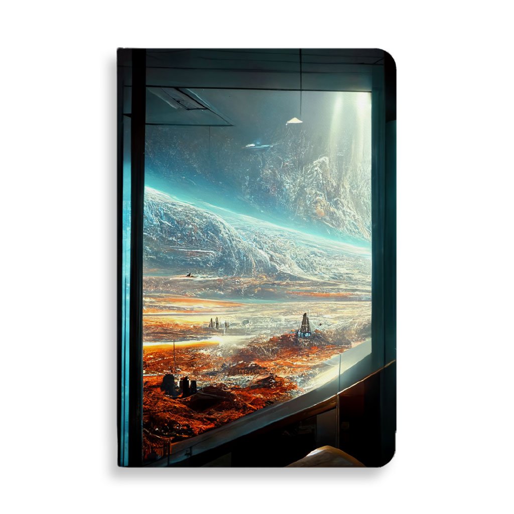 Futuristic Cities Fantasy Art Journal – Cool Notebook – Space City Journal