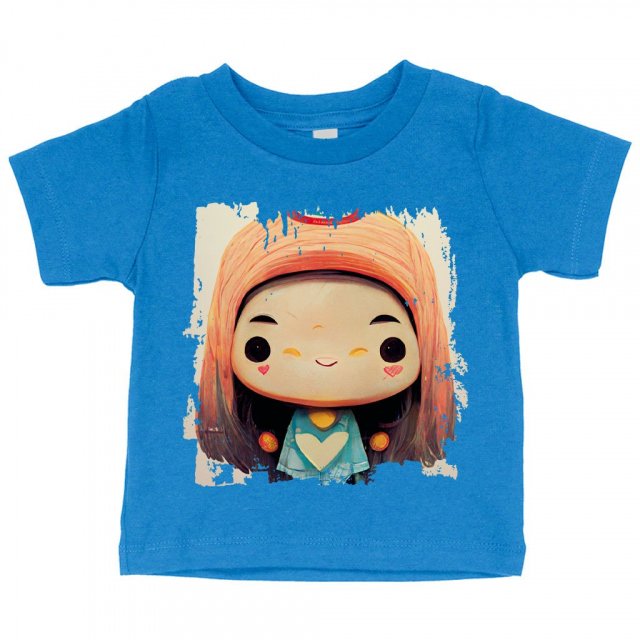 Cute Anime Girl Print Baby Jersey T-Shirt – Kawaii Baby T-Japanese T