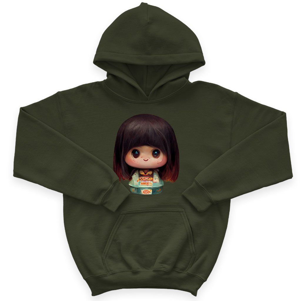 Girl Print Kids’ Sponge Fleece Hoodie – Japanese Kids’ Hoodie | Shopamericaio