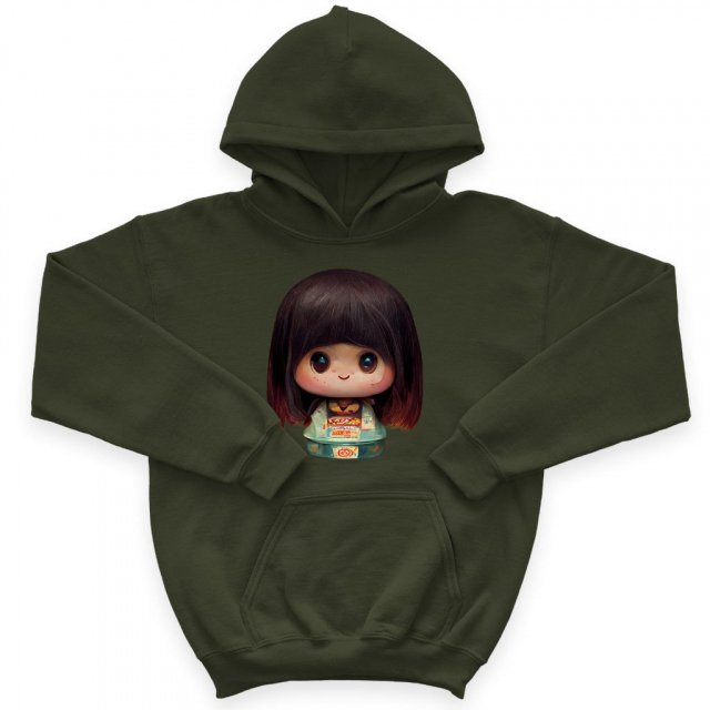 Girl Print Kids’ Sponge Fleece Hoodie – Japanese Kids’ Hoodie | Shopamericaio