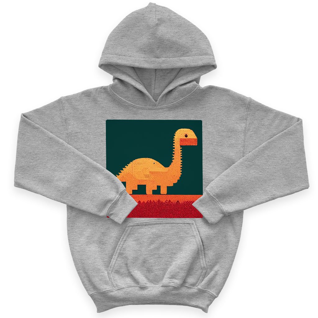 Dinosaurs Kids’ Sponge Fleece Hoodie – 8 Bit Kids’ Hoodie | Shopamericaio