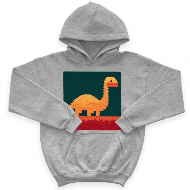 Dinosaurs Kids’ Sponge Fleece Hoodie – 8 Bit Kids’ Hoodie | Shopamericaio