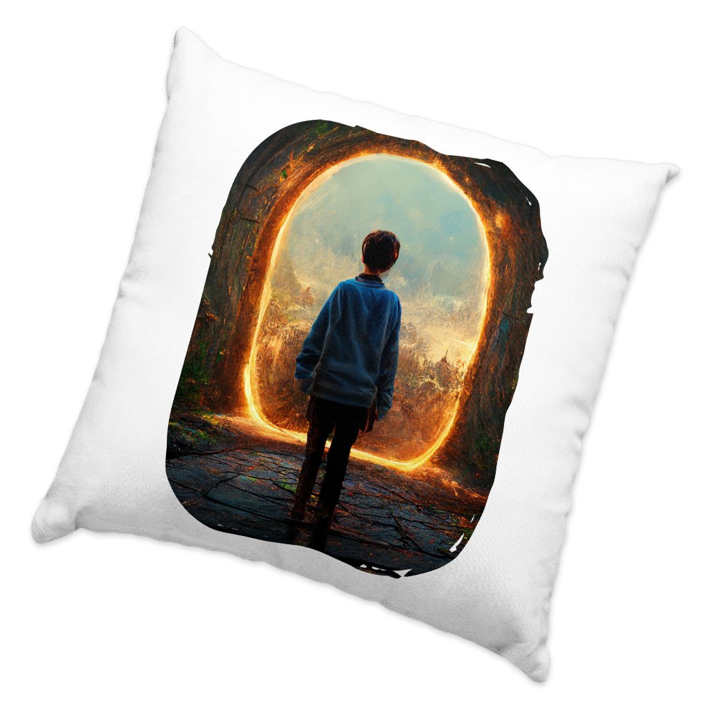 Fantasy Land Art Square Pillow Cases – Fairy Pillow Covers – Portal Pillowcase