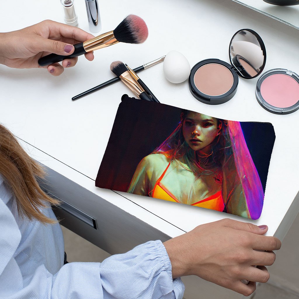 Female Body Silhouette Art Makeup Bag – Graphic Cosmetic Bag | Shopamericaio