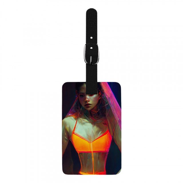 Female Body Silhouette Art Luggage – Graphic Travel Bag – Fantasy Luggage