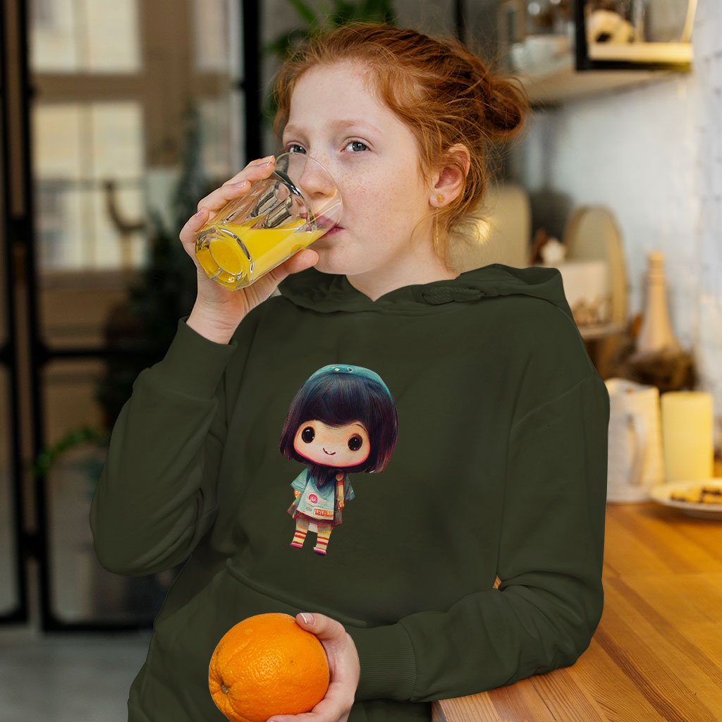 Kawaii Anime Kids’ Sponge Fleece Hoodie – Japanese Kids’ Hoodie | Shopamericaio