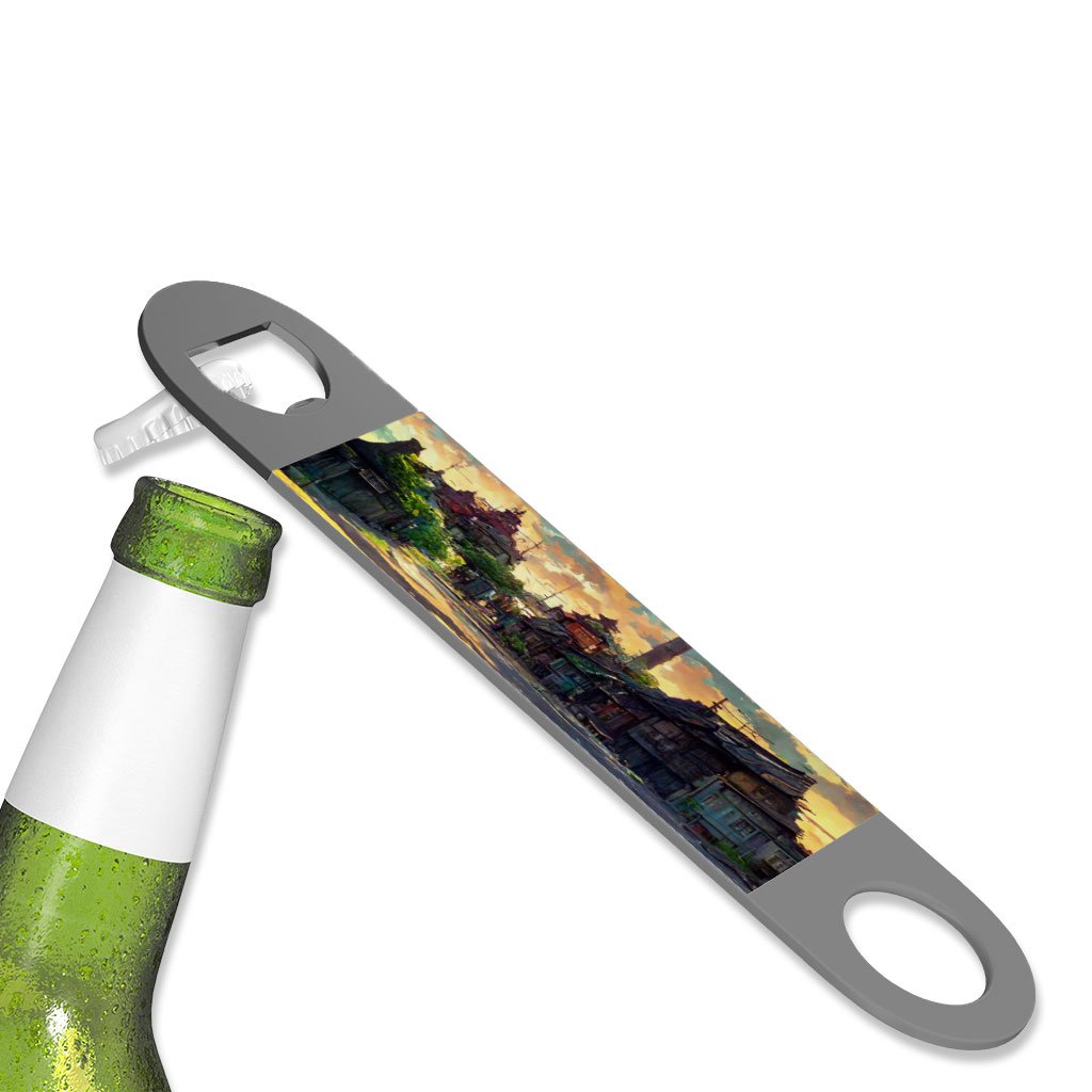 Cartoon City Concept Art Bottle Opener – Anime Beer Opener | Shopamericaio