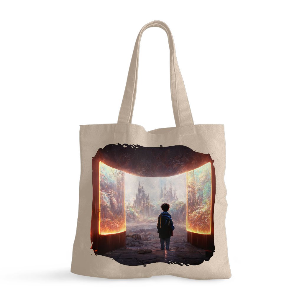 Fantasy World Concept Art Small Tote Bag – Portal Shopping Bag | Shopamericaio
