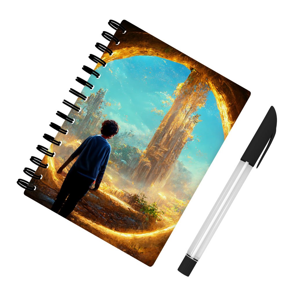 Mystical Fantasy World Art Spiral Notebook – Landscape Notebook – Magic Notebook