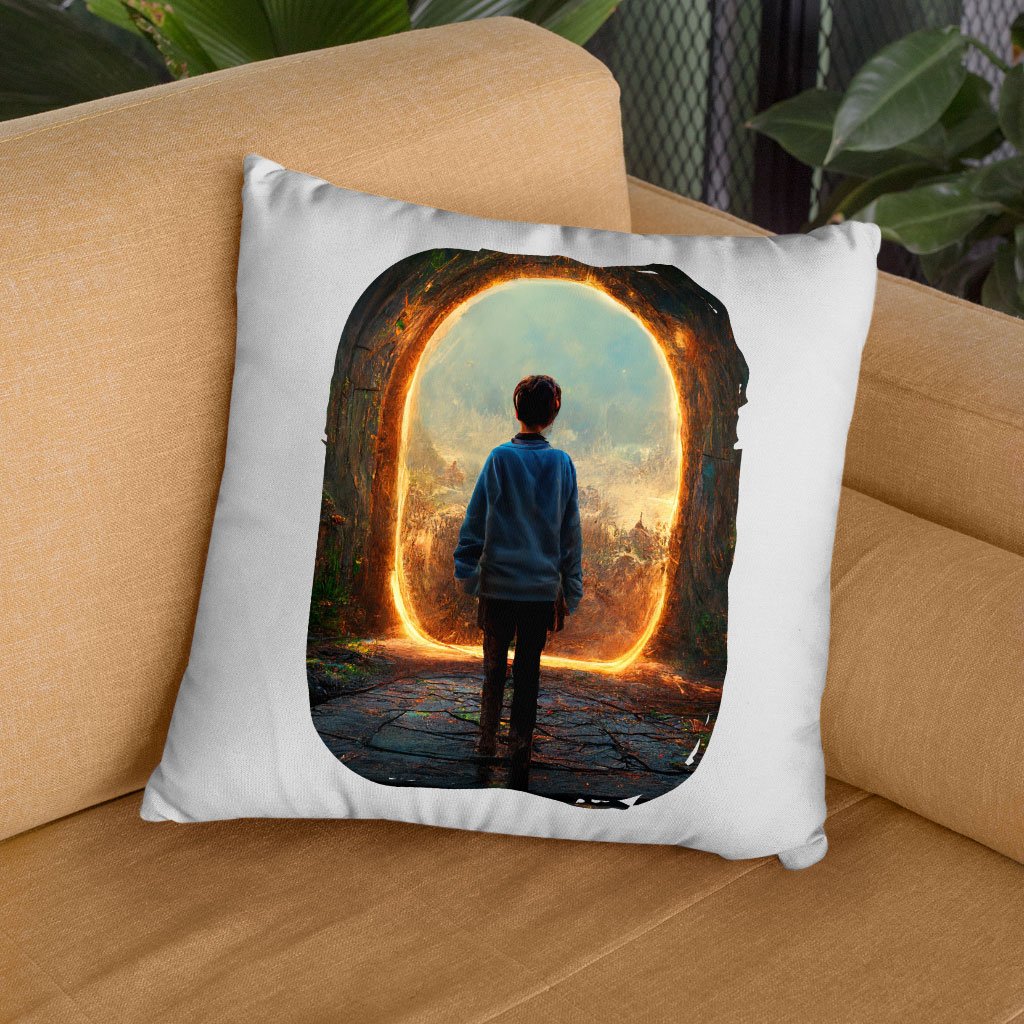 Fantasy Land Art Square Pillow Cases – Fairy Pillow Covers – Portal Pillowcase