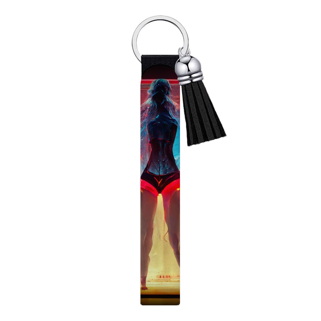 Supermodel Art Keychain Wristlet – Neon Keychain Bracelet | Shopamericaio