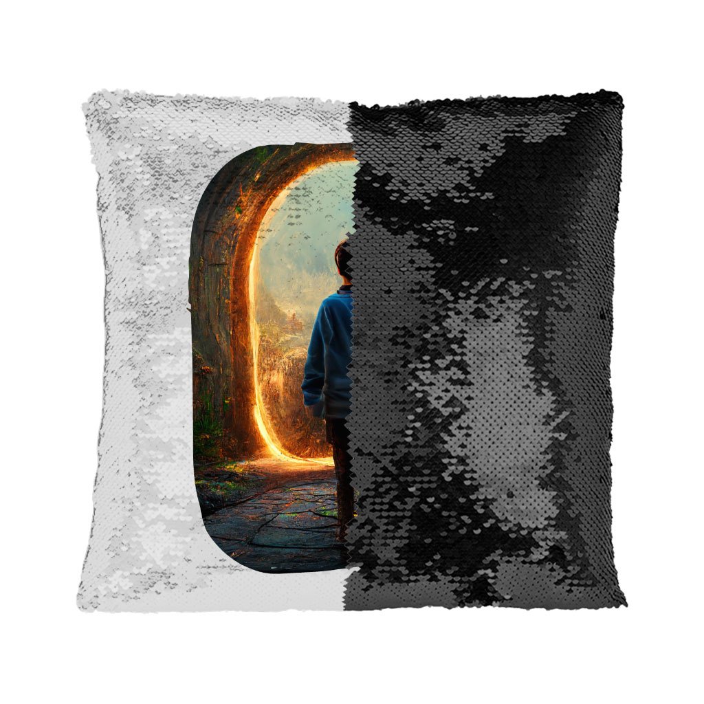 Fantasy Land Art Sequin Pillow Case – Fairy Pillow Case | Shopamericaio