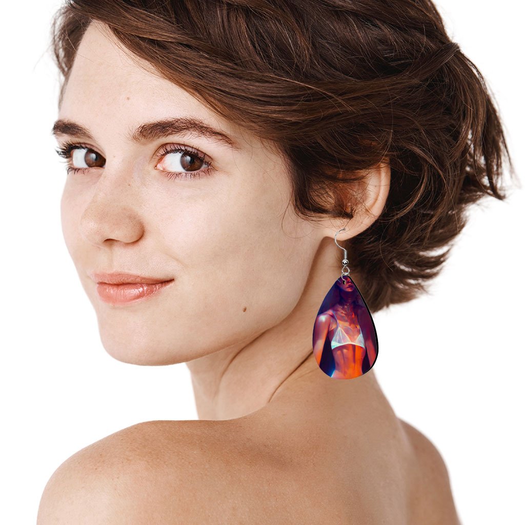 Cool Supermodel Art Earrings – Futuristic Earrings | Shopamericaio