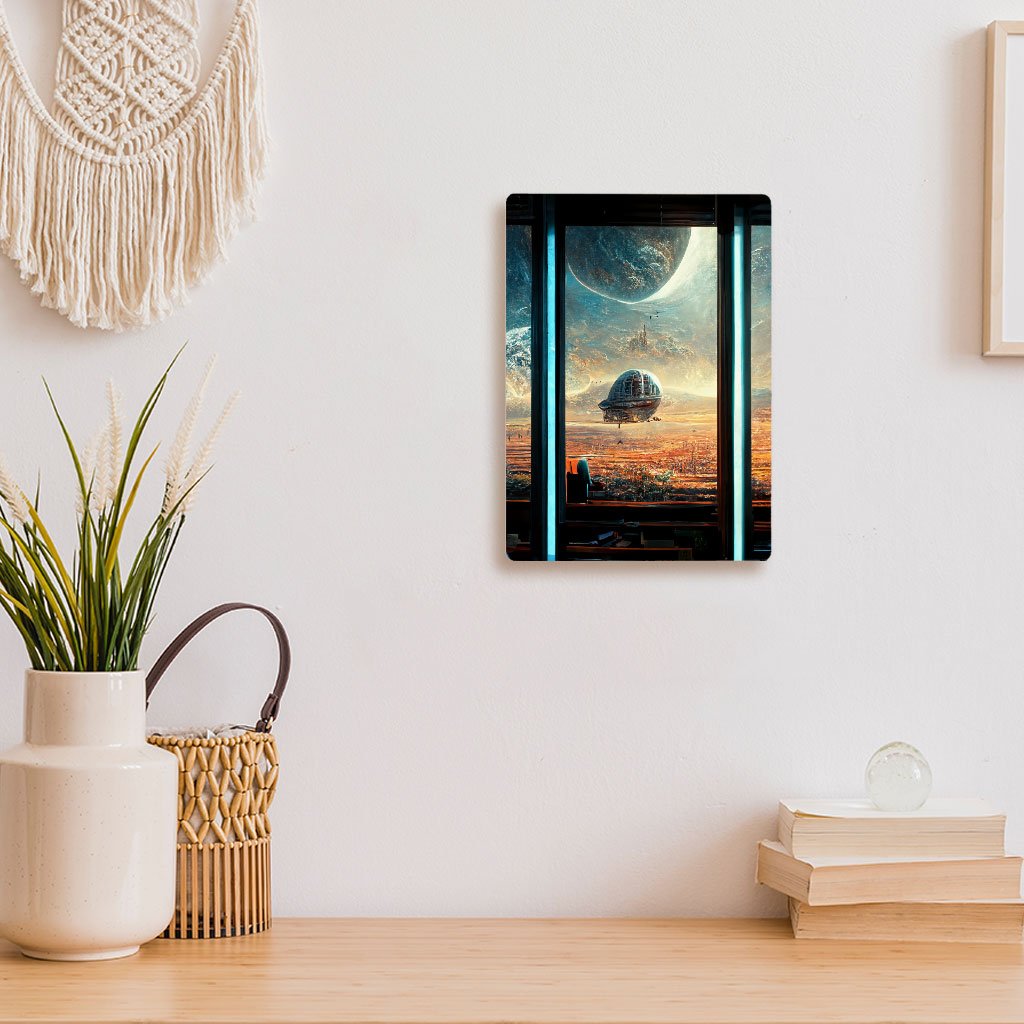 Future City Art Metal Photo Prints – Printed Decor Picture – Cool Decor Picture