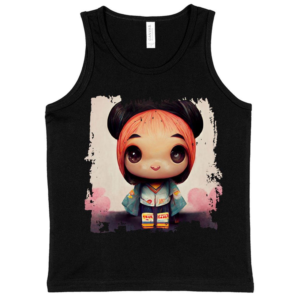 Girl Print Kids’ Jersey Tank – Anime Sleeveless T-Shirt | Shopamericaio