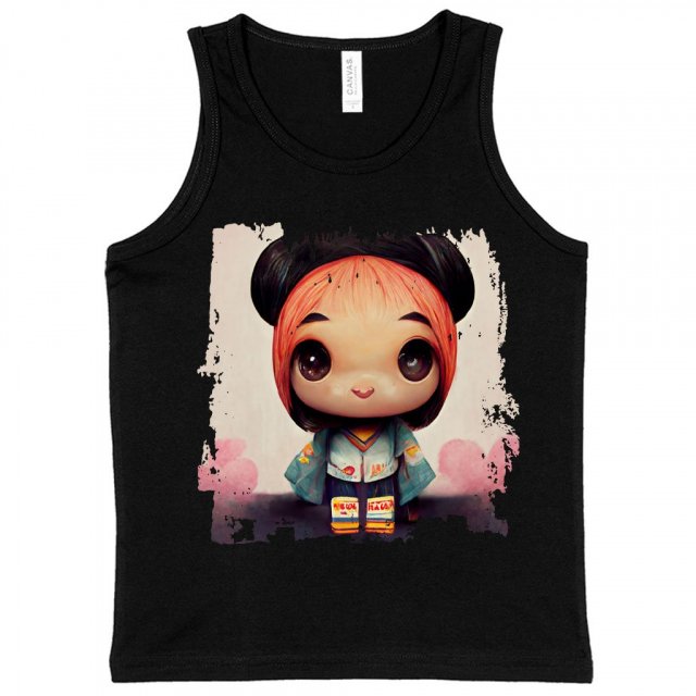Girl Print Kids’ Jersey Tank – Anime Sleeveless T-Shirt | Shopamericaio