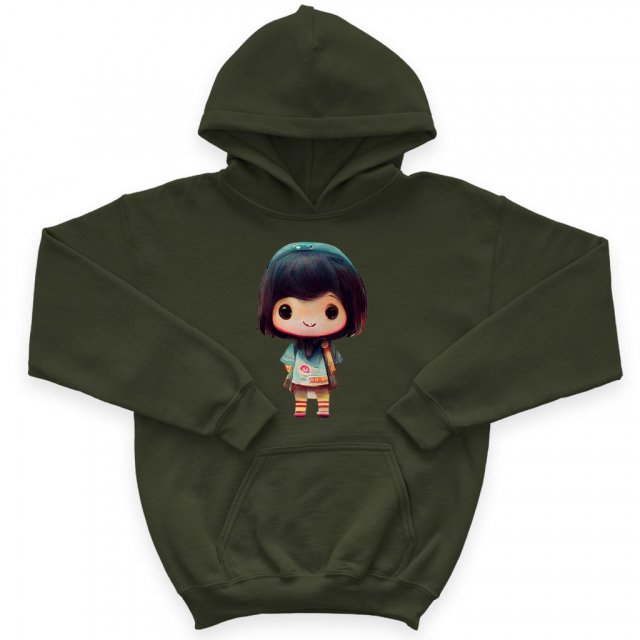 Kawaii Anime Kids’ Sponge Fleece Hoodie – Japanese Kids’ Hoodie | Shopamericaio