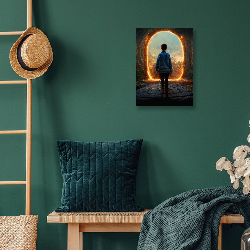 Fantasy Land Art Wall Picture – Fairy Stretched Canvas – Portal Wall Art