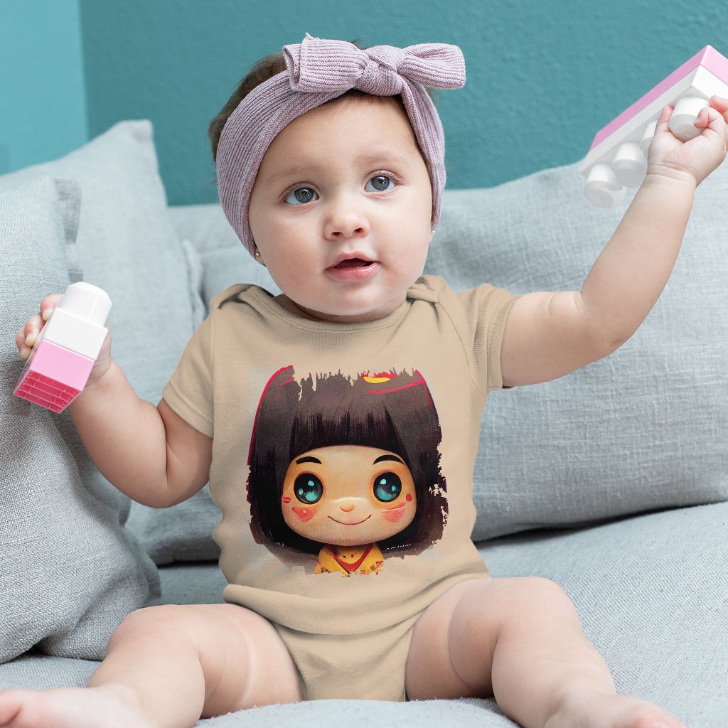 Japanese Cute Girl Baby Jersey Onesie – Kawaii Baby Onesie | Shopamericaio