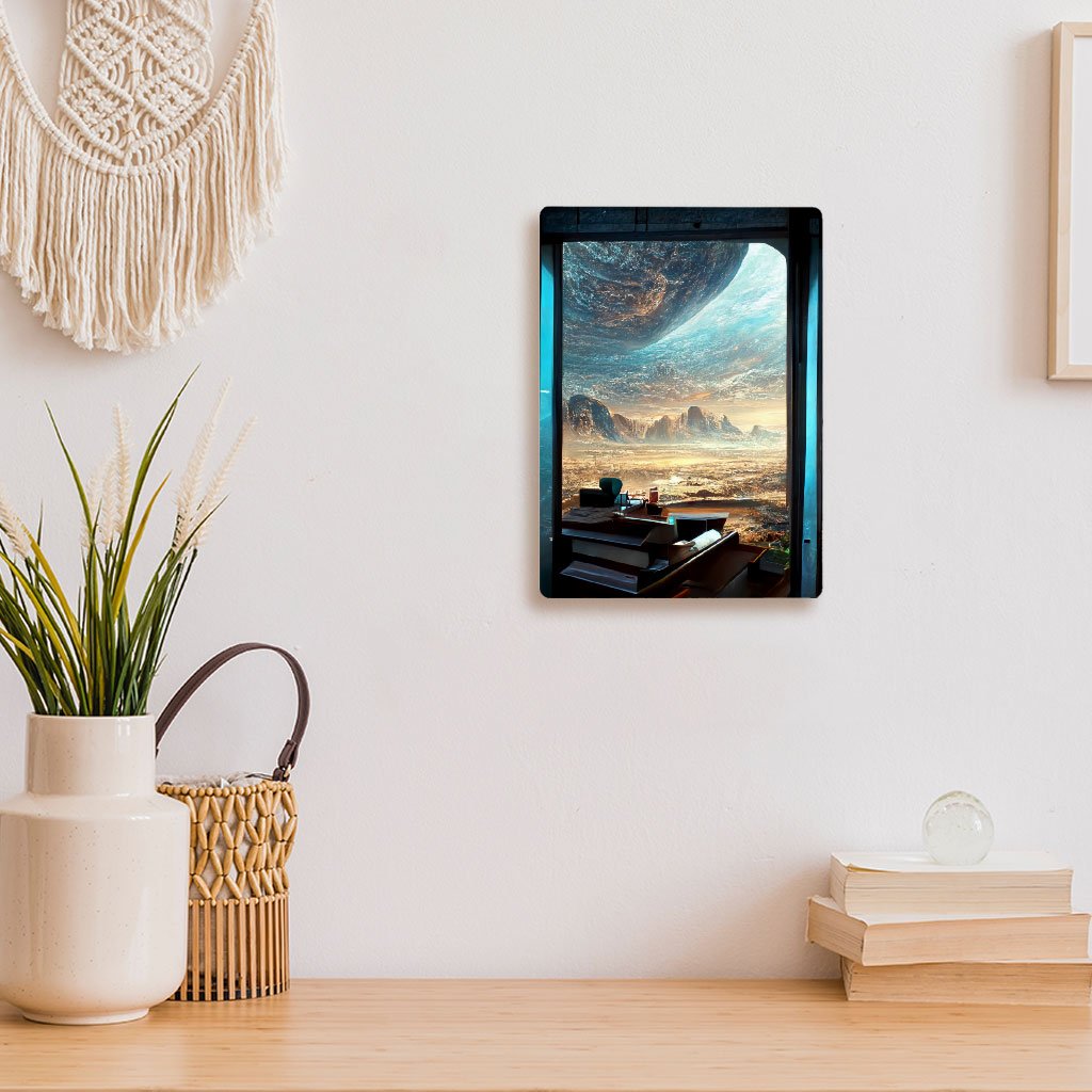 City Space Fantasy Art Metal Photo Prints – Cool Decor Picture | Shopamericaio