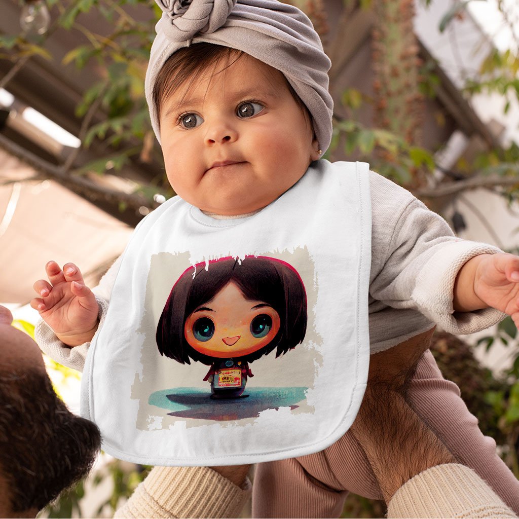 Japanese Young Cute Girl Baby Bibs – Kawaii Baby Feeding Bibs | Shopamericaio