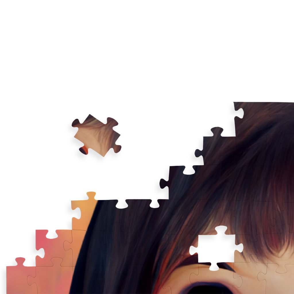 Anime Girl Cute Puzzles – Anime Print Jigsaw Puzzle – Graphic Puzzles