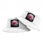 Dahlia Flower Painting Bucket Hat - Nature Hat - Unique Bucket Hat - Image 2